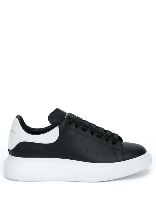 Alexander McQueen Black With White Heel