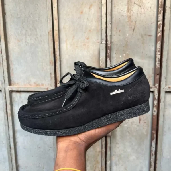 Clarks Wallabee Black Suede - Image 2