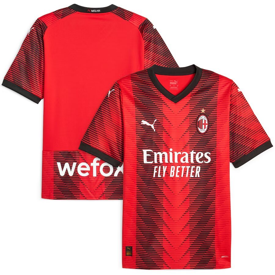 AC-Milan 2023/2024 Home Shirt - https://esneakersgh.com/