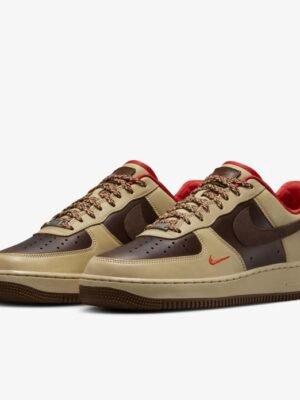 Tan, Brown x Red Nike Air Force 1 ’07