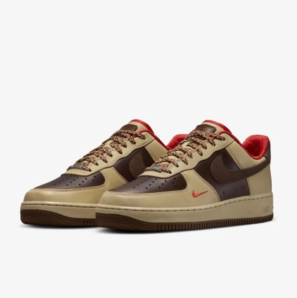 Tan, Brown x Red Nike Air Force 1 ’07