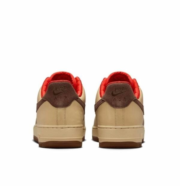 Tan, Brown x Red Nike Air Force 1 ’07 - Image 3