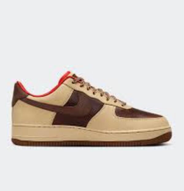 Tan, Brown x Red Nike Air Force 1 ’07 - Image 2