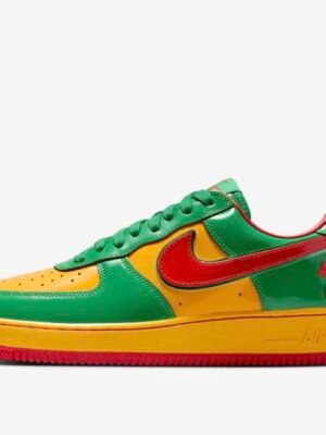 Nike Air Force 1 Low "Lil Yachty Concrete Boys" in the Lucky Green/Mystic Red colorway